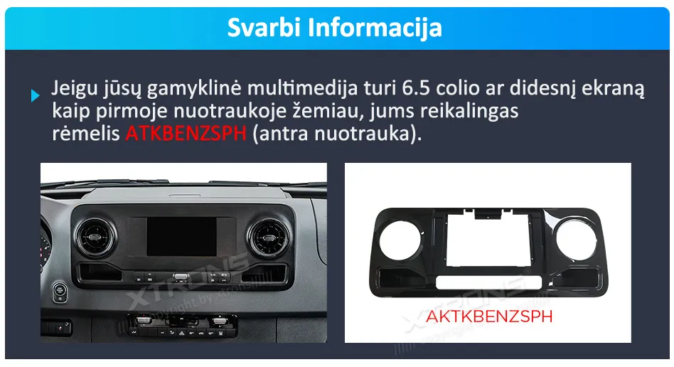 Mercedes-Benz Sprinter 2018-2022 | Android 14 | 10.1 inch | 4GB/64GB/8Core | Multimedija Xtrons PXP14MSPGDAB