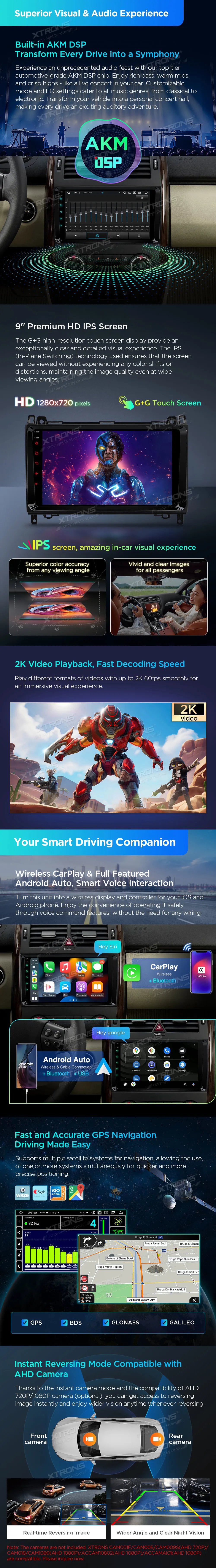 VW Crafter MB A / B / Vito / Sprinter | Android 14 | 9 inch | 4GB/64GB/8Core | Multimedija Xtrons PXP94M245GDAB