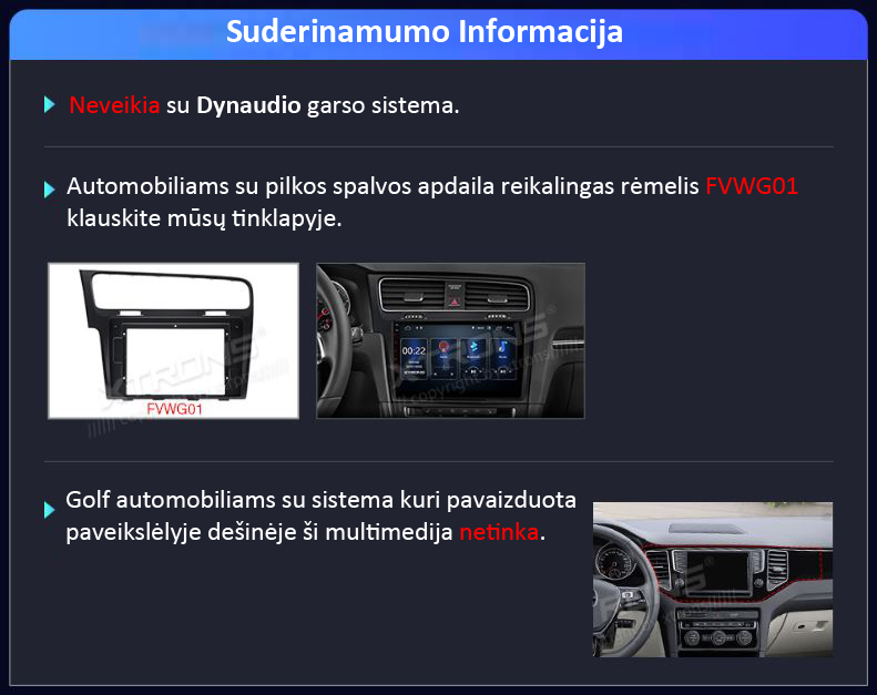 VW GOLF 7 ANDROID 12 MULTIMEDIJA PEP12GFV-LB