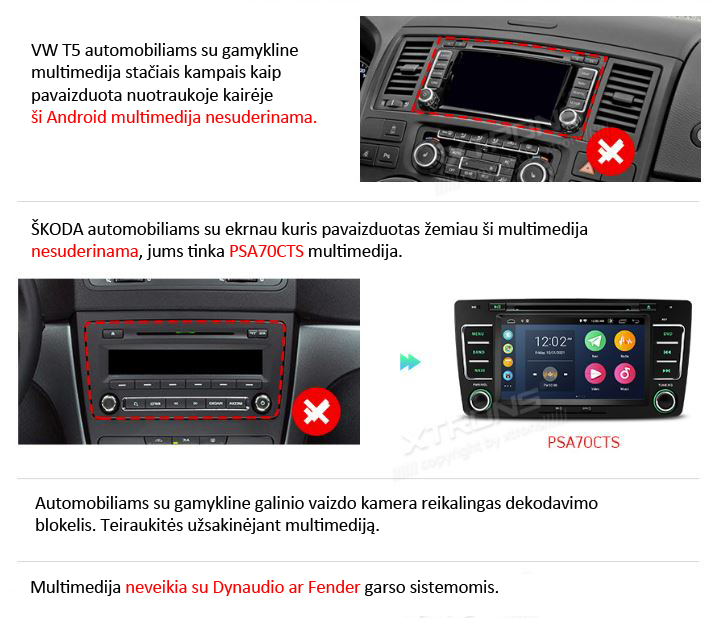 VW / ŠKODA / SEAT ANDROID 12 MULTIMEDIJA IA92MTVL