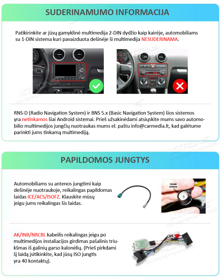 AUDI A3 / S3 / RS3 ANDROID MULTIMEDIJA IQ82A3AL