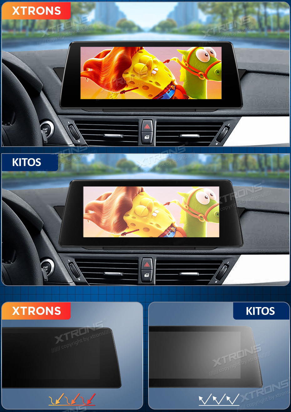 BMW F10 / F11 CIC ANDROID 12 10.25 COLIŲ MULTIMEDIJA XTRONS