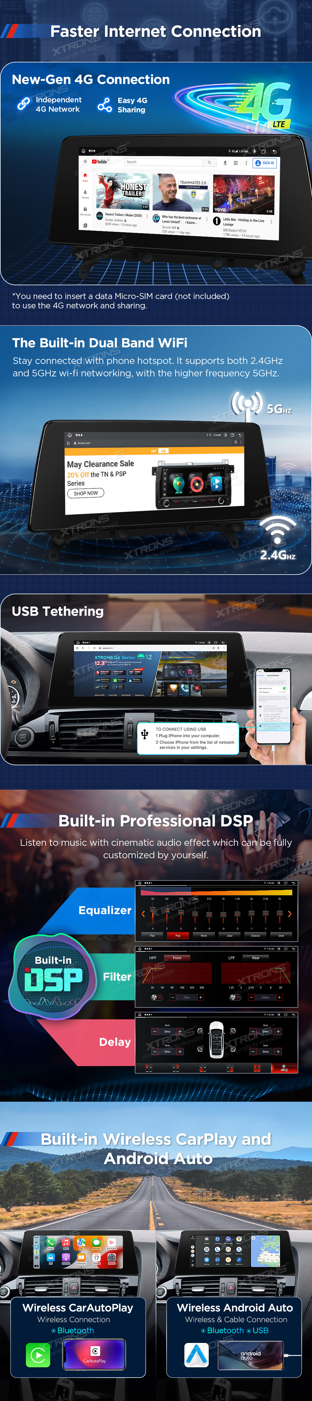 BMW X3/X4 F25/F26 NBT EVO ANDROID 12 10.25 COLIŲ MULTIMEDIJA XTRONS